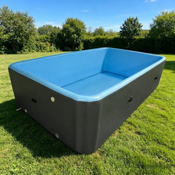 Piscina infantil inflable rectangular portátil de PVC