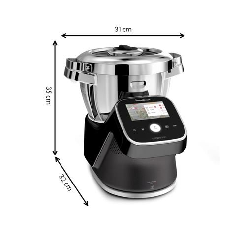 3-57 Robot cuiseur moulinex i-companion touch pro xl hf93d810 1550 w noir