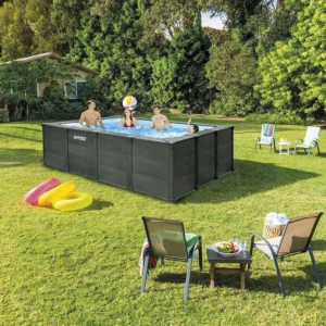 3-8-2 Piscina rectangular de grafito de 4,00 x 3,00 x 1,24 m
