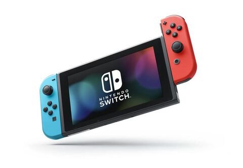 Nintendo Switch 1.1 con 1 Joy-Con rojo neón + 1 Joy-Con azul neón